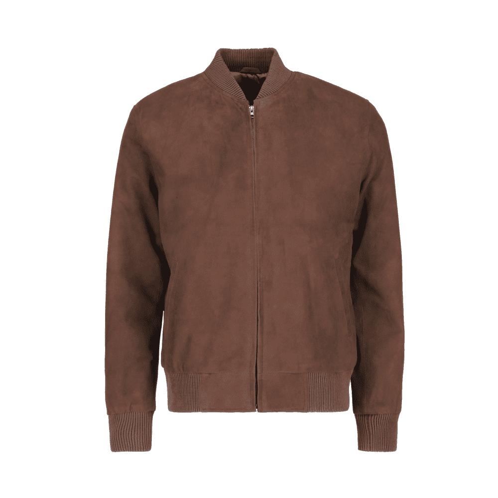 A2 Bomber Men’s Dark Brown Suede Leather Jacket (1)