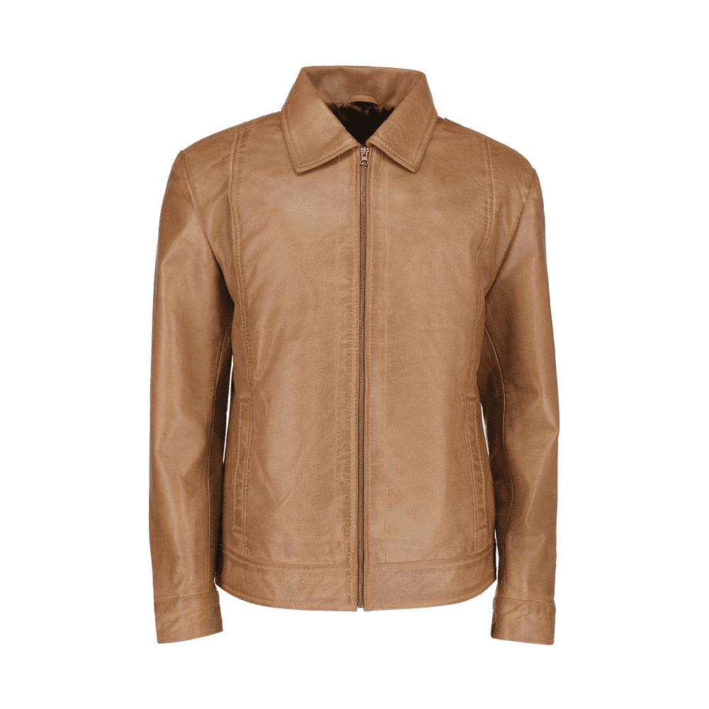Classy Men Genuine Lambskin 100% Leather Jacket Biker (4)